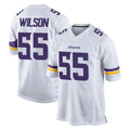 Kooe MN.Vikings #55 Eric Wilson Player White Home Game Stitched Jerseys