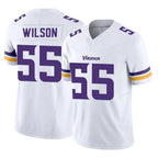 Kooe MN.Vikings #55 Eric Wilson Player White Limited Vapor F.U.S.E. Home Game Stitched Jerseys