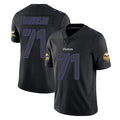 Kooe MN.Vikings #71 Christian Darrisaw Player Black Impact LImited Home Game Stitched Jerseys