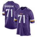 Kooe MN.Vikings #71 Christian Darrisaw Player Purple Home Game Stitched Jerseys