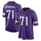 Kooe MN.Vikings #71 Christian Darrisaw Player Purple Home Game Stitched Jerseys