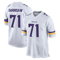 Kooe MN.Vikings #71 Christian Darrisaw Player White Home Game Stitched Jerseys