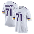 Kooe MN.Vikings #71 Christian Darrisaw Player White Home Game Stitched Jerseys