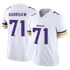 Kooe MN.Vikings #71 Christian Darrisaw Player White Limited Vapor F.U.S.E. Home Game Stitched Jerseys