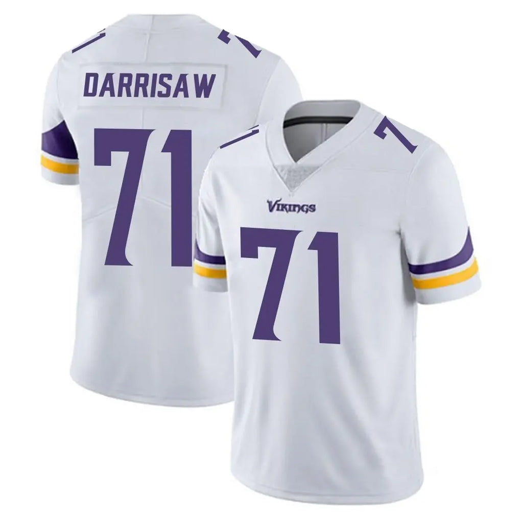 Kooe MN.Vikings #71 Christian Darrisaw Player White Limited Vapor Untouchable Home Game Stitched Jerseys