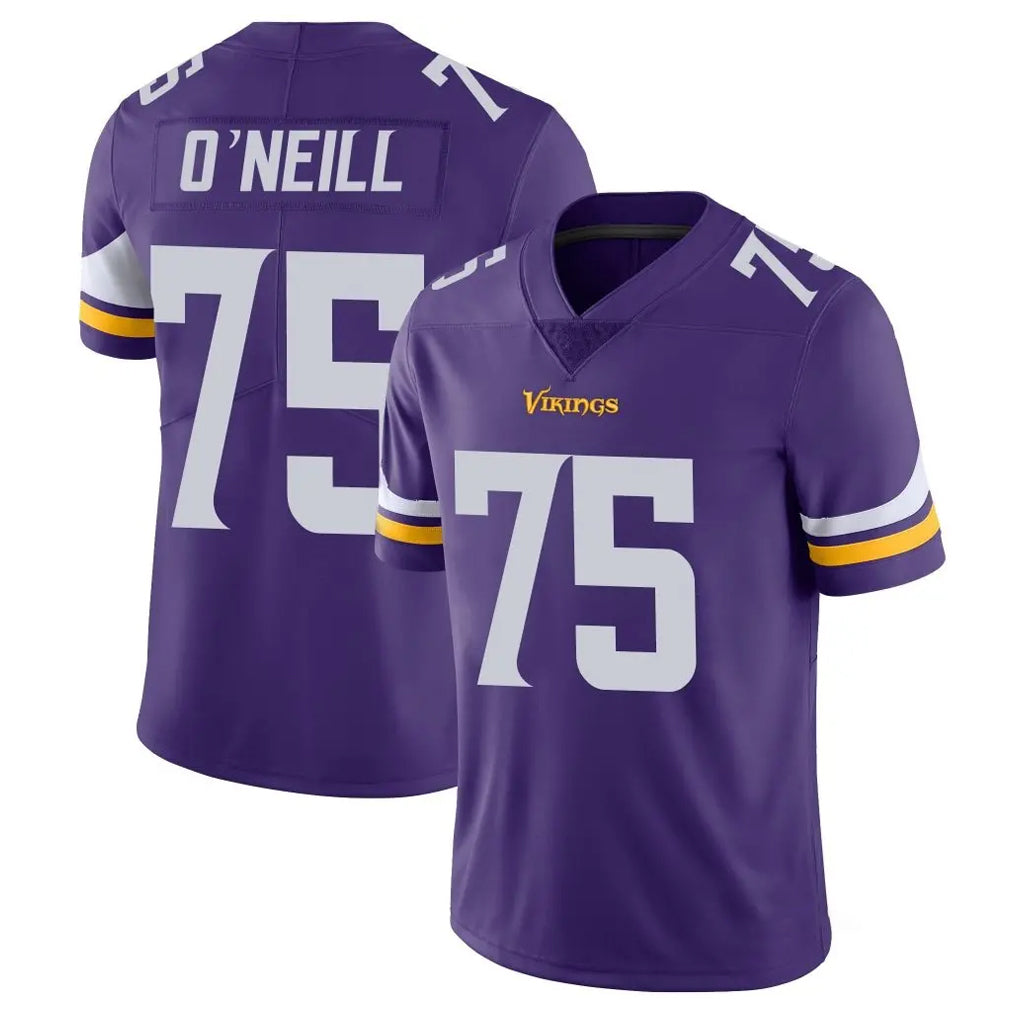 Kooe MN.Vikings #75 Brian O'Neill Player Purple Limited Vapor Untouchable Home Game Stitched Jerseys