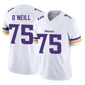 Kooe MN.Vikings #75 Brian O'Neill Player White Limited Vapor F.U.S.E. Home Game Stitched Jerseys