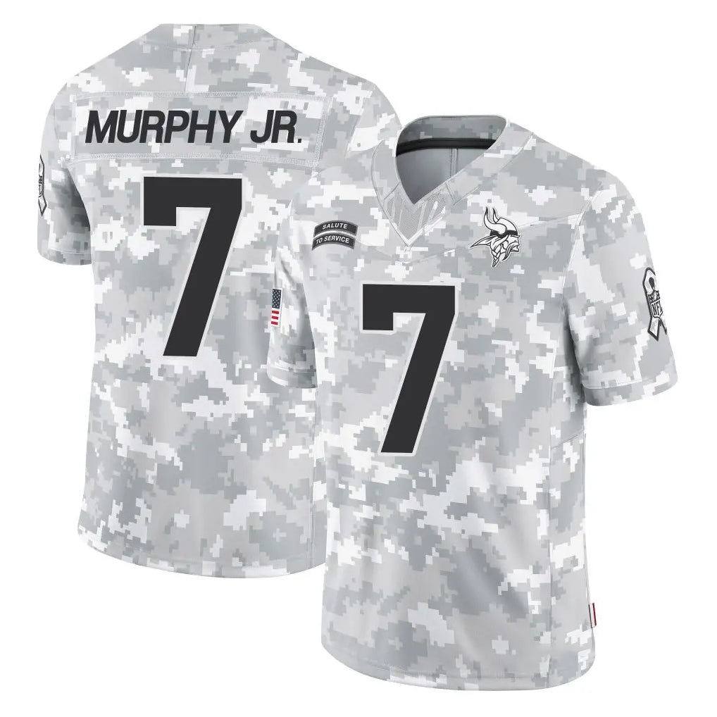 Kooe MN.Vikings #7 Byron Murphy Jr. Player Arctic Camo Salute To Service Limited Game Stitched Jerseys