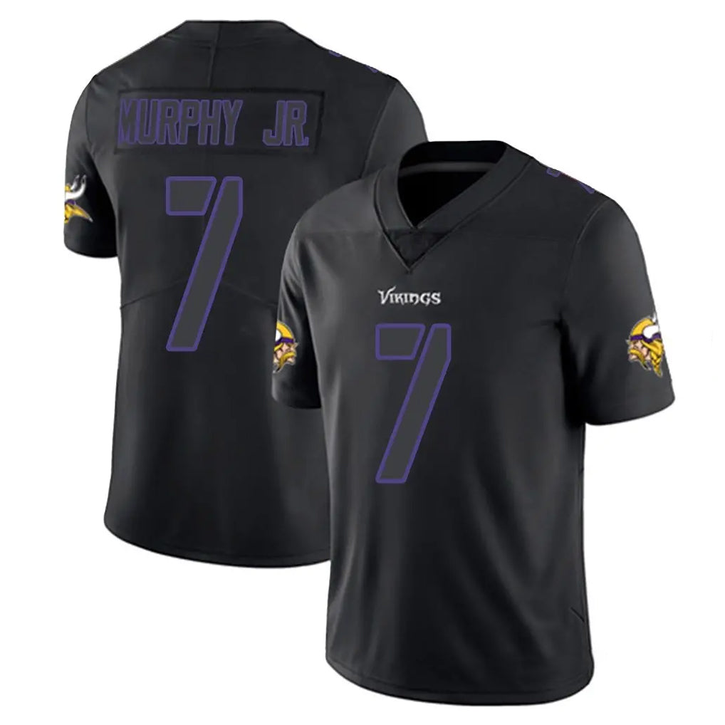 Kooe MN.Vikings #7 Byron Murphy Jr. Player Black Impact LImited Home Game Stitched Jerseys