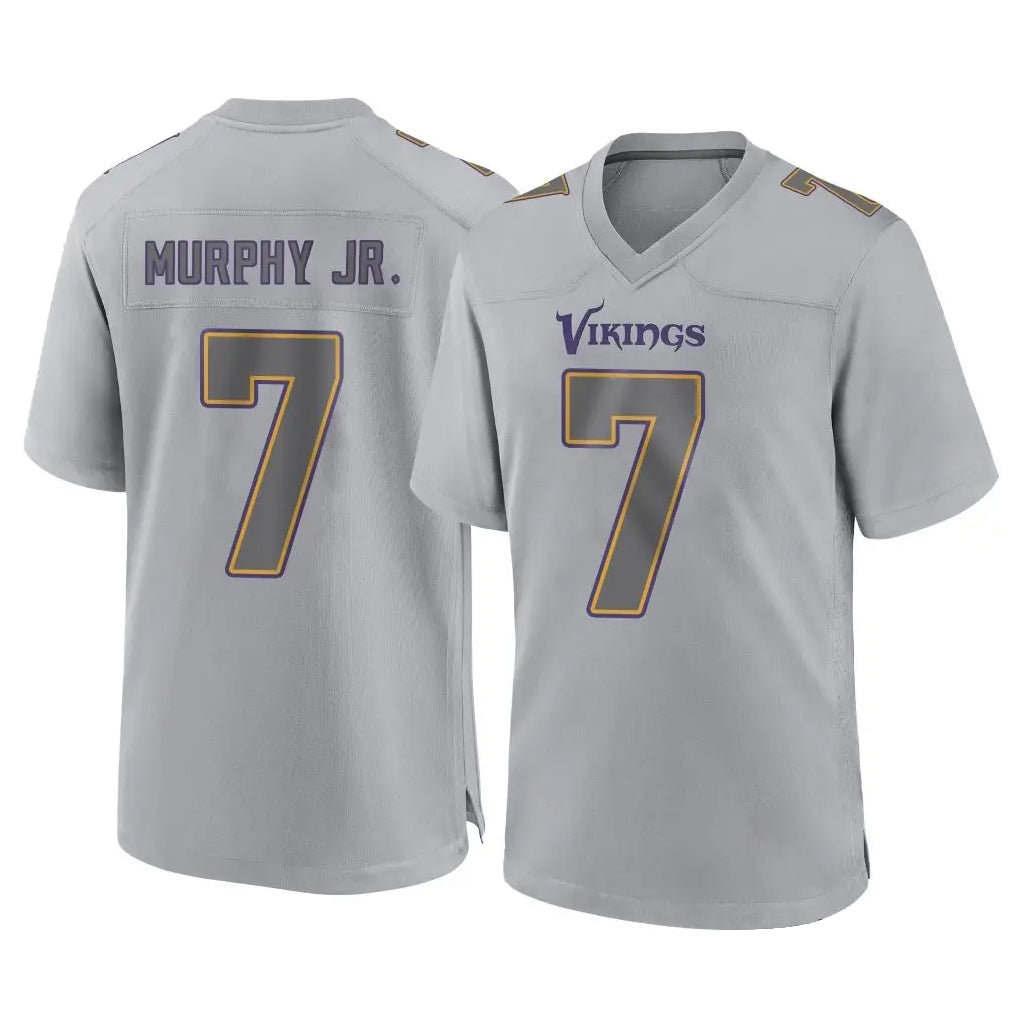 Kooe MN.Vikings #7 Byron Murphy Jr. Player Gray Atmosphere Fashion Home Game Stitched Jerseys