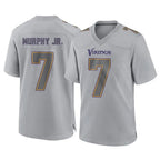 Kooe MN.Vikings #7 Byron Murphy Jr. Player Gray Atmosphere Fashion Home Game Stitched Jerseys