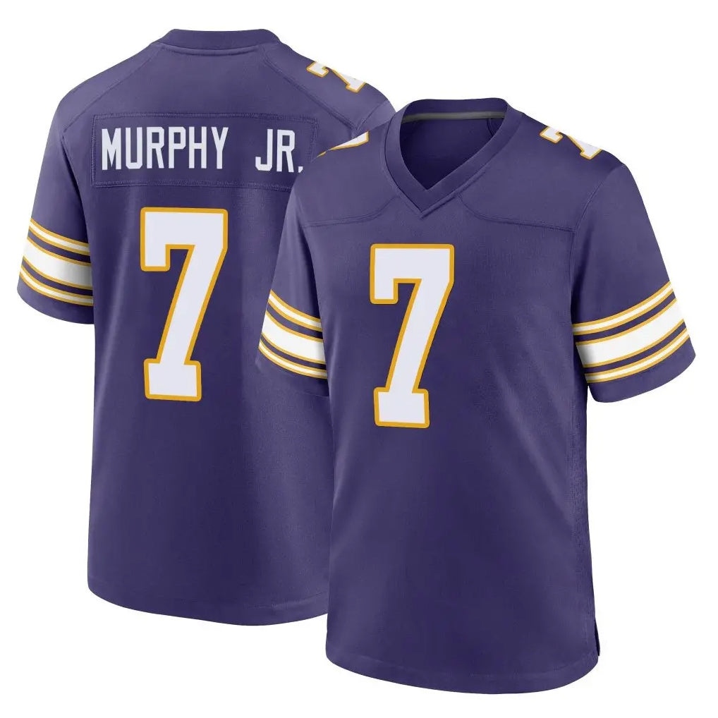 Kooe MN.Vikings #7 Byron Murphy Jr. Player Purple Classic Home Game Stitched Jerseys