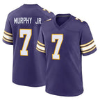 Kooe MN.Vikings #7 Byron Murphy Jr. Player Purple Classic Home Game Stitched Jerseys