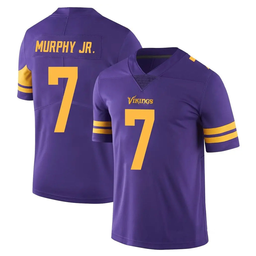 Kooe MN.Vikings #7 Byron Murphy Jr. Player Purple Limited Color Rush Home Game Stitched Jerseys