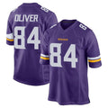 Kooe MN.Vikings #84 Josh Oliver Player Purple Home Game Stitched Jerseys