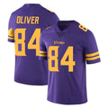 Kooe MN.Vikings #84 Josh Oliver Player Purple Limited Color Rush Home Game Stitched Jerseys