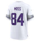 Kooe MN.Vikings #84 Randy Moss White Alternate Retired Player Game Jersey American Stitched Jersey