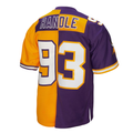 Kooe MN.Vikings #93 John Randle Mitchell & Ness PurpleGold 1998 Split Legacy Replica Jersey