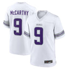Kooe MN.Vikings #9 J.J. McCarthy White Alternate Game Player American Stitched Jerseys