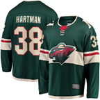 Kooe M.Wild #38 Ryan Hartman Green Home Breakaway Player Jerseys