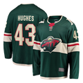 Kooe M.Wild #43 Quinn Hughes Green Home Breakaway Jerseys