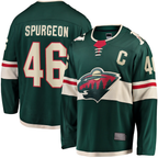Kooe M.Wild #46 Jared Spurgeon Green Home Breakaway Player Jerseys