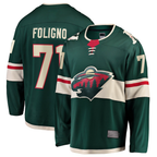 Kooe M.Wild #71 Nick Foligno Green Home Breakaway Jerseys
