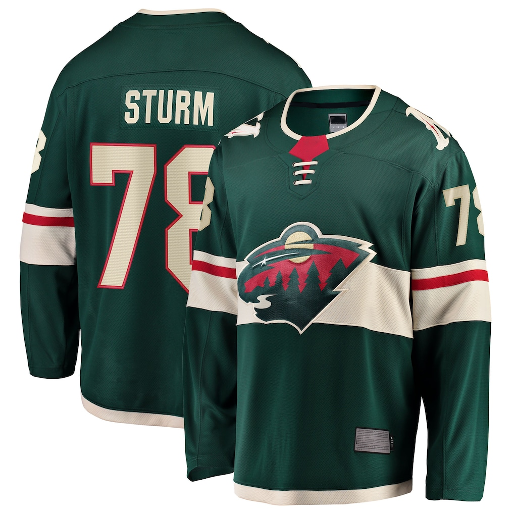 Kooe M.Wild #78 Nico Sturm Green Home Breakaway Jerseys