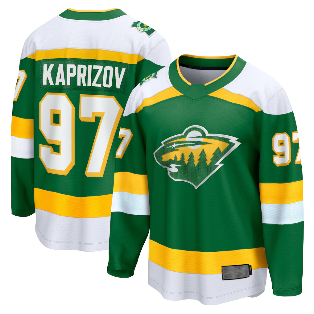 Kooe M.Wild #97 Kirill Kaprizov Green 2023-24 Alternate Breakaway Jerseys