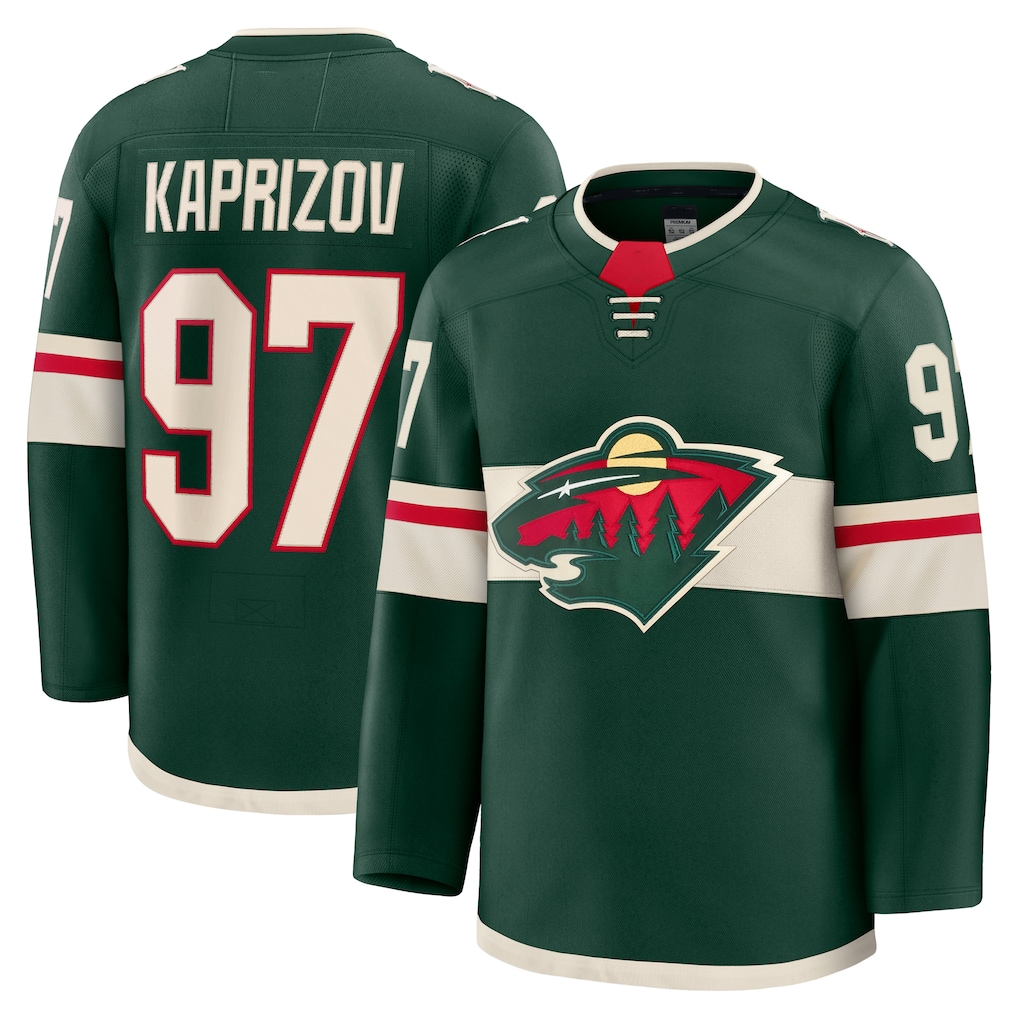 Kooe M.Wild #97 Kirill Kaprizov Green Home Premium Jerseys