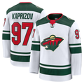 Kooe M.Wild #97 Kirill Kaprizov White Away Premium Jerseys