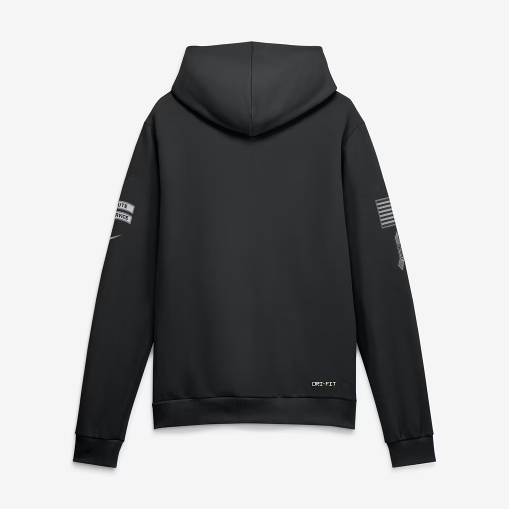 Kooe P.Eagles Black 2026 Salute to Service Sideline Dri-FIT Pullover Hoodie Jerseys