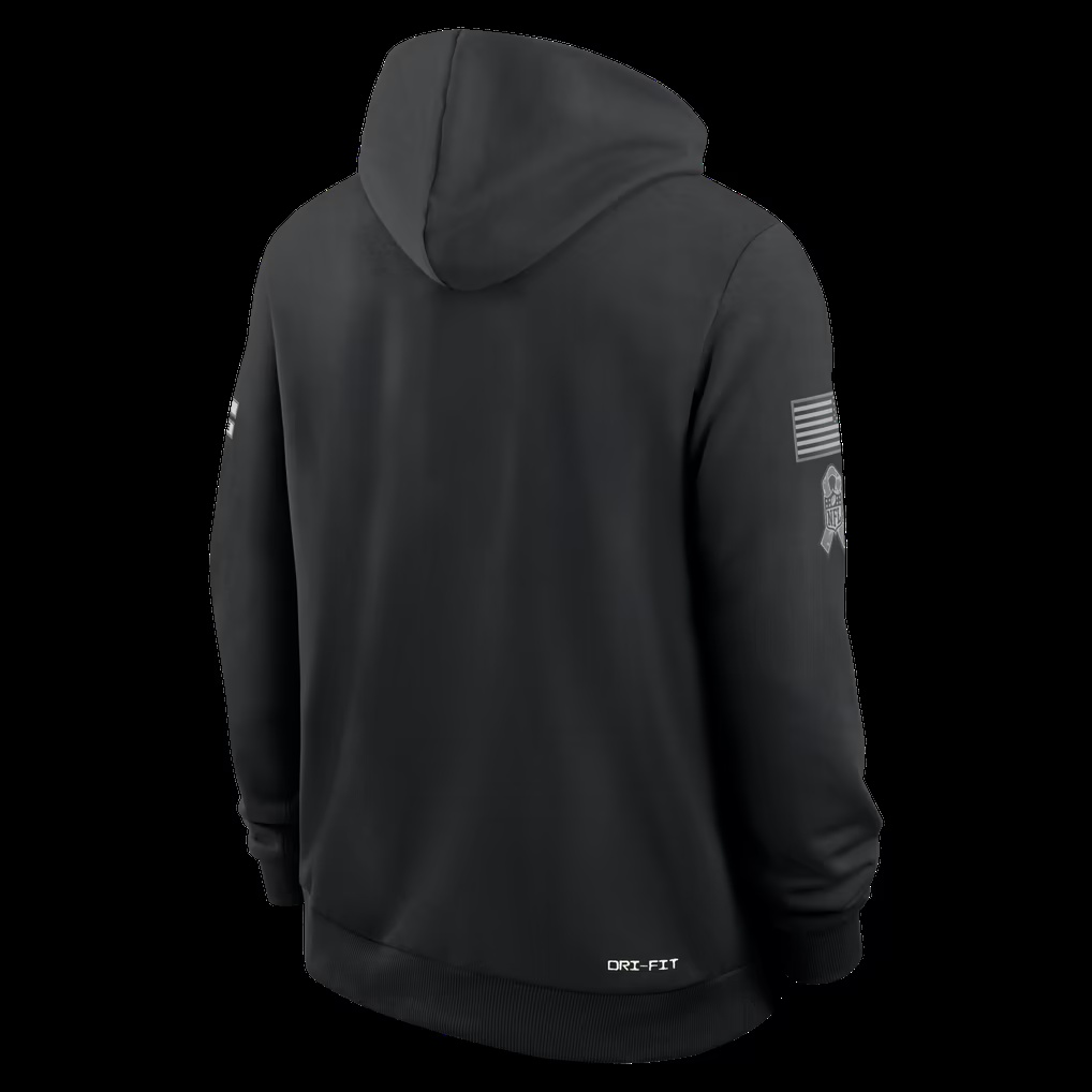 Kooe P.Eagles Black 2026 Salute to Service Sideline Dri-FIT Pullover Hoodie Jerseys