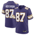 Kooe MN.Vikings Secondary Alternate Game Football Jerseys - Purple - #87 T.J. Hockenson Player Stitched Jerseys