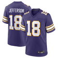 Kooe MN.Vikings #18 Justin Jefferson Player Purple Classic Limited Game Stitched Jerseys