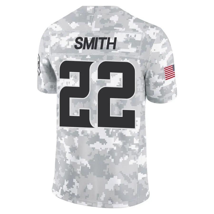 Kooe MN.Vikings #22 Harrison Smith Player Arctic Camo Salute to Service Limited Stitched Jerseys
