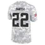 Kooe MN.Vikings #22 Harrison Smith Player Arctic Camo Salute to Service Limited Stitched Jerseys