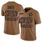 Kooe MN.Vikings #22 Harrison Smith Player Brown Salute To Service Limited Stitched Jerseys