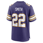 Kooe MN.Vikings #22 Harrison Smith Player Purple Classic Game Stitched Jerseys