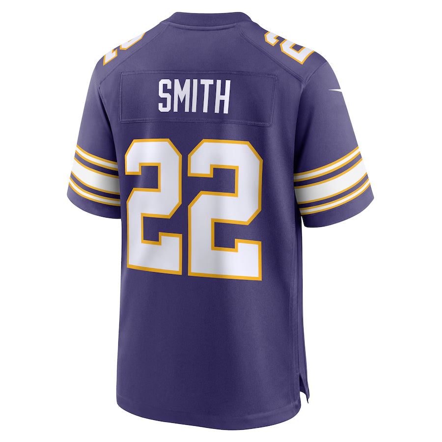 Kooe MN.Vikings #22 Harrison Smith Player Purple Classic Game Stitched Jerseys