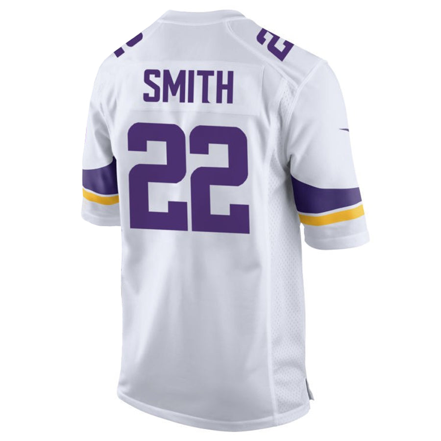 Kooe MN.Vikings #22 Harrison Smith Player White Home Game Stitched Jerseys