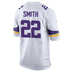 Kooe MN.Vikings #22 Harrison Smith Player White Home Game Stitched Jerseys