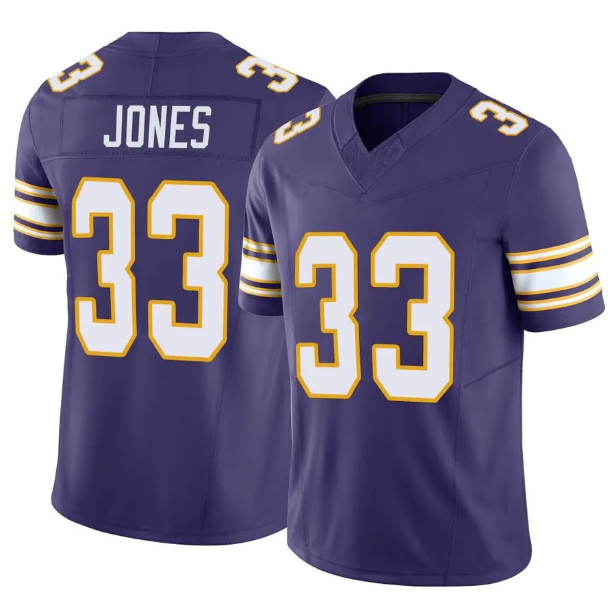 Kooe MN.Vikings #33 Aaron Jones Player Purple Classic Vapor F.U.S.E. Limited Stitched Jerseys