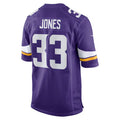 Kooe MN.Vikings #33 Aaron Jones Player Purple Home Game Stitched Jerseys