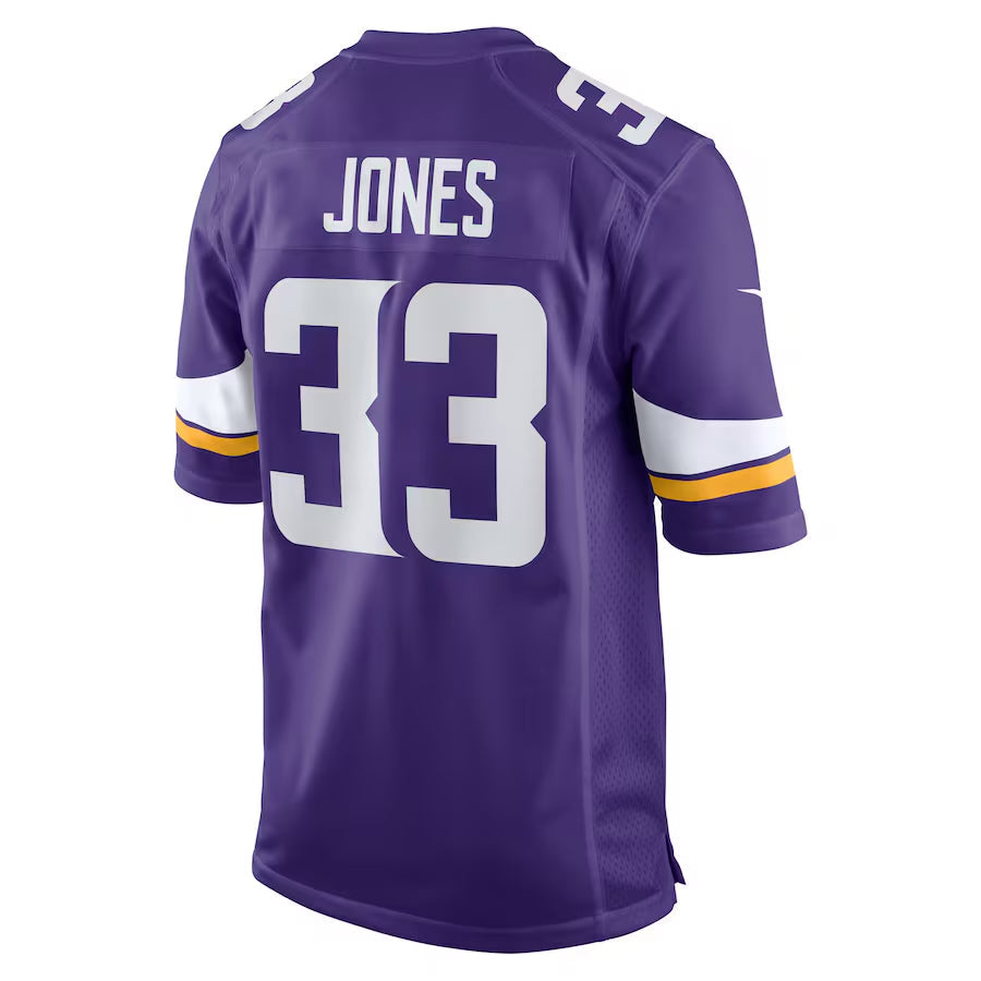 Kooe MN.Vikings #33 Aaron Jones Player Purple Home Game Stitched Jerseys
