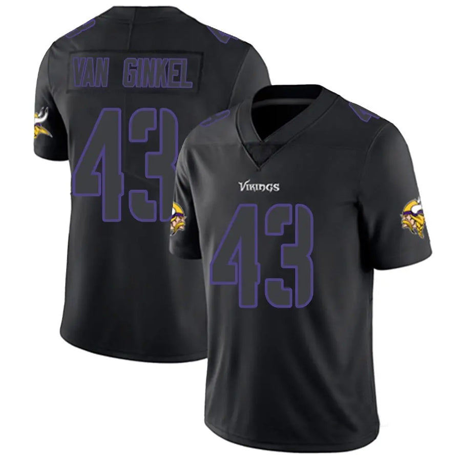 Kooe MN.Vikings #43 Andrew Van Ginkel Player Limited Black Impact Game Stitched Jerseys
