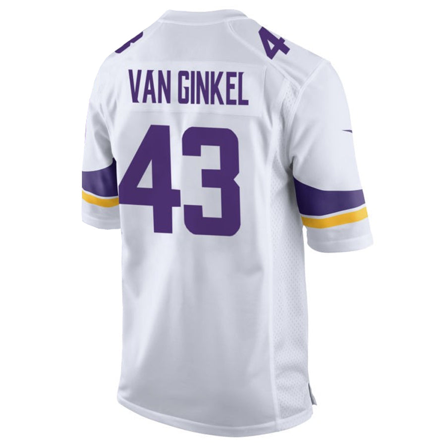 Kooe MN.Vikings #43 Andrew Van Ginkel Player Purple Home Game Stitched Jerseys