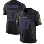 Kooe MN.Vikings #87 T.J. Hockenson Player Limited Black Impact Game Stitched Jerseys