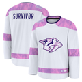 Kooe N.Predators White Hockey Fights Cancer Survivor Practice Jerseys