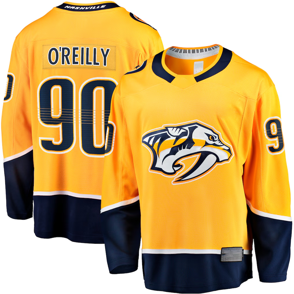 Kooe N.Predators #90 Ryan O'Reilly Gold Breakaway Jerseys